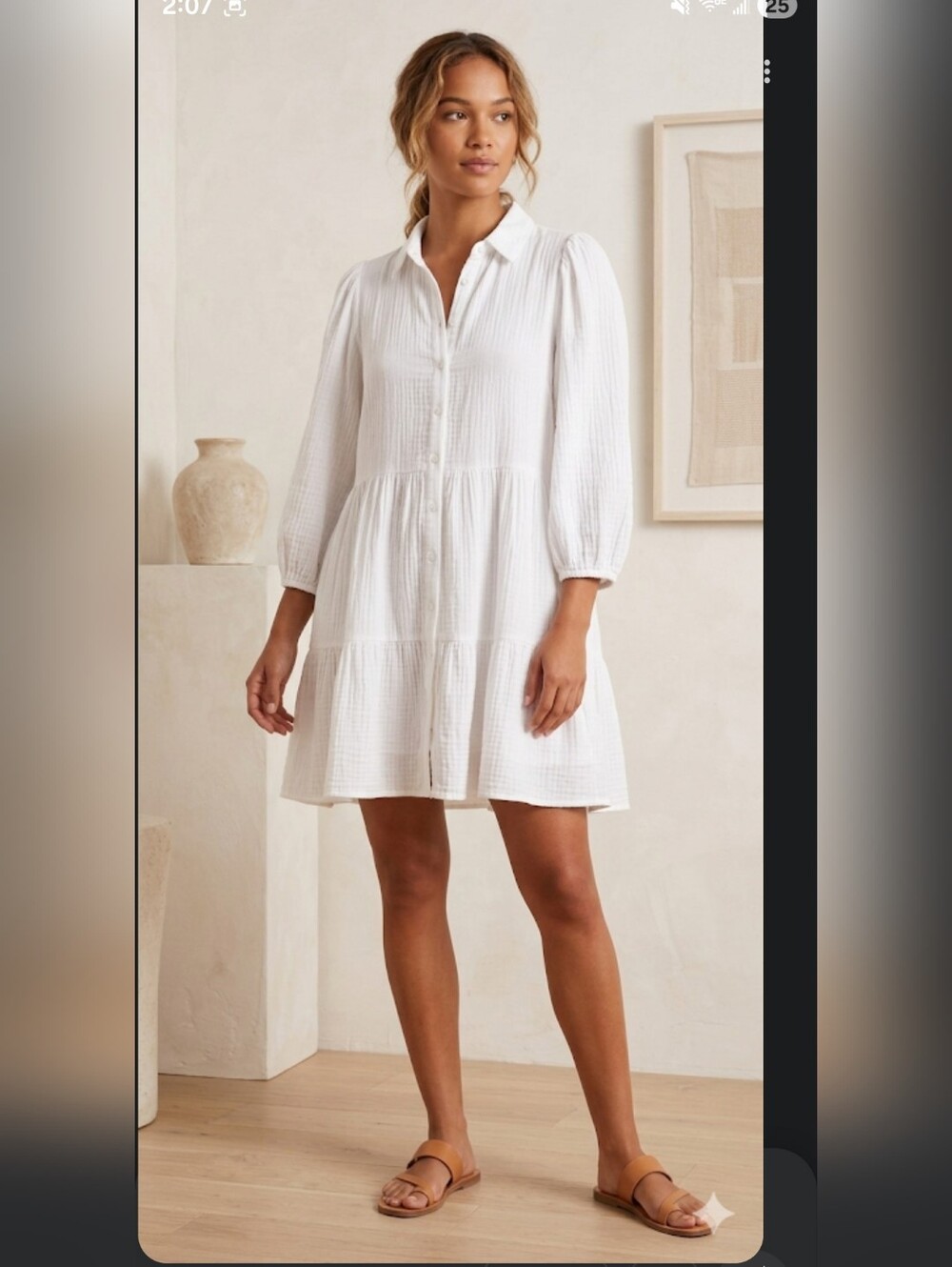 a.n.a. Wome's Dress Mini White Size Medium-Large.